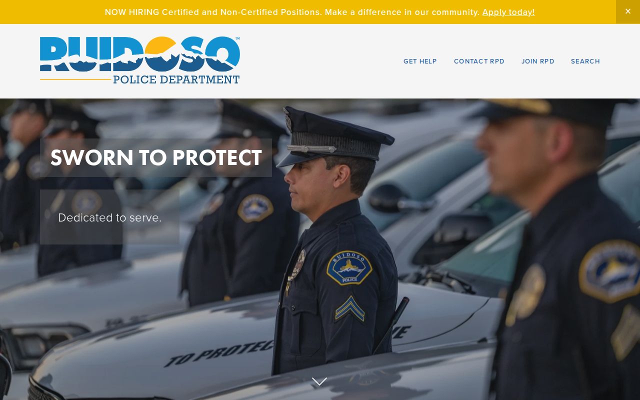 Ruidoso warrant records, police and city court contact interface